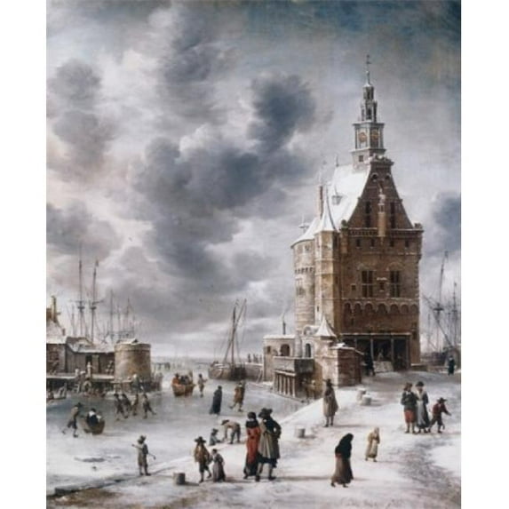 Posterazzi SAL900107004 The Town Gate of Hoorn Jan Abrahamz Beerstraaten 1622-1666 Dutch Kunsthalle Hamburg Germany Poster Print - 18 x 24 in.