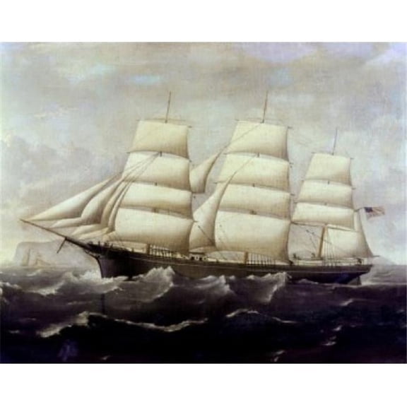 Posterazzi SAL900113587 The American Clippership J.S. Alaster 1831-1913 British Poster Print - 18 x 24 in.