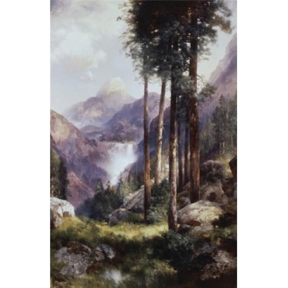 Posterazzi SAL900119740 Vernon Falls Yosemite Valley Thomas Moran 1837-1926 American Poster Print - 18 x 24 in.
