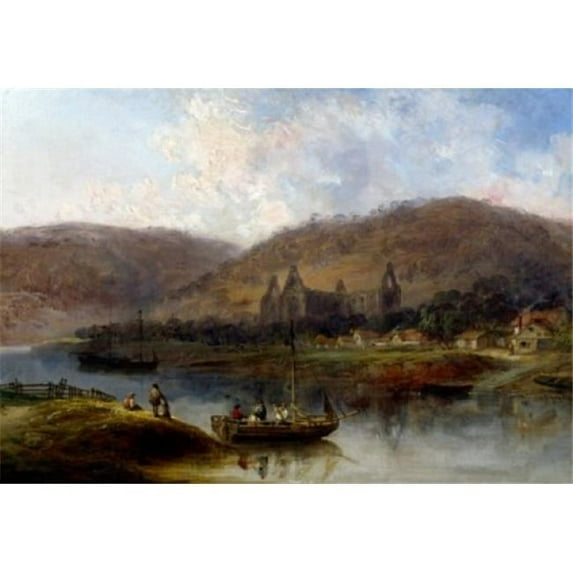 Posterazzi SAL900137324 Tintern Abbey by William Pitt 19th Century Poster Print - 18 x 24 in.