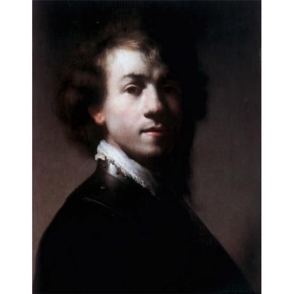 Posterazzi SAL900511 Self-Portrait Rembrandt Harmensz Van Rijn 1606-1669 Dutch Oil on Wood Panel Mauritshuis the Hague Holland - 18 x 24 in.