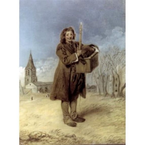 Posterazzi SAL90064934 Savoyard with a Marmot by Jean-Antoine Watteau 1709 1684-1721 Poster Print - 18 x 24 in.