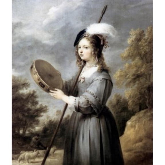 Posterazzi SAL90064941 A Shepherdess by David II Teniers 1640-1650S 1610-1690 Poster Print - 18 x 24 in.