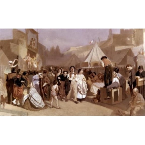 Posterazzi SAL90065013 Holiday in Paris at Montmartre by Vasili Grigorevich Perov 1863-1864 1834-1882 Poster Print - 18 x 24 in.