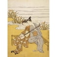 thumbnail image 1 of Posterazzi SAL900677 Two Lovers Playing a Shamisen C1776-1777 Suzuki Harunobu 1725-1770 Japanese Woodblock Minneapolis Institute - 18 x 24 in., 1 of 1