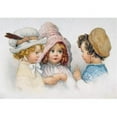 thumbnail image 1 of Posterazzi SAL9801187 Children Talking Nostalgia Cards Poster Print - 18 x 24 in., 1 of 1