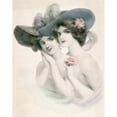 thumbnail image 1 of Posterazzi SAL9801323 Portrait of Two Young Women Nostalgia Cards Poster Print - 18 x 24 in., 1 of 1