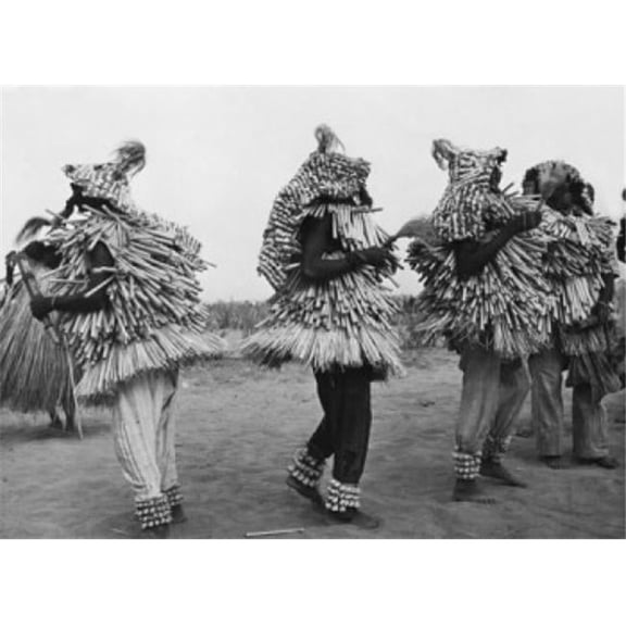 Posterazzi SAL9903210 Native Dancers Wearing Costumes & Dancing Benin Poster Print - 18 x 24 in.