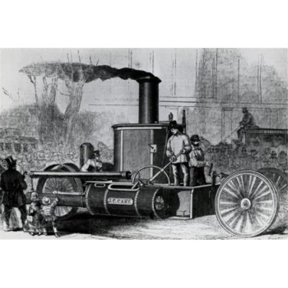 Posterazzi SAL995103250 Trial of Self-Propelling Steam Fire-Engine From Bowling Green to 14th Street Ny 1858 Artist Poster Print - 18 x 24 in.