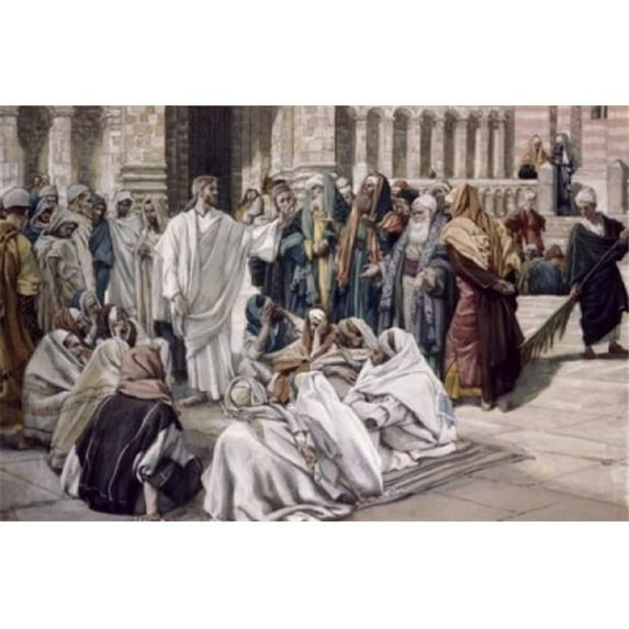 Posterazzi SAL999208 Pharisees Question Jesus James Tissot 1836-1902 French Poster Print - 18 x 24 in.
