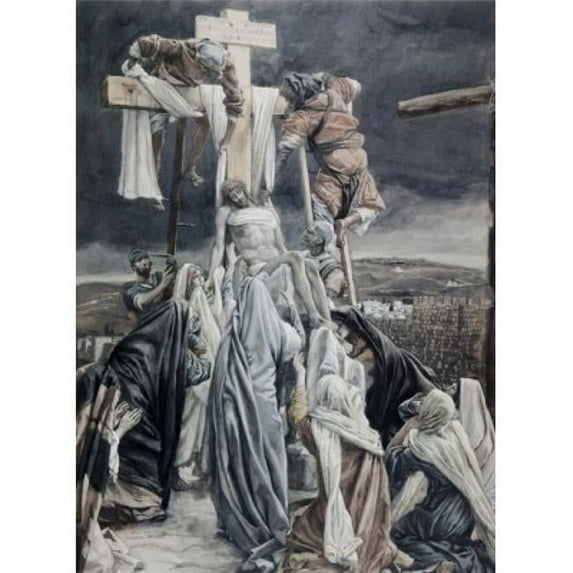 Posterazzi SAL999320 Descent From the Cross James Tissot 1836-1902 French Poster Print - 18 x 24 in.