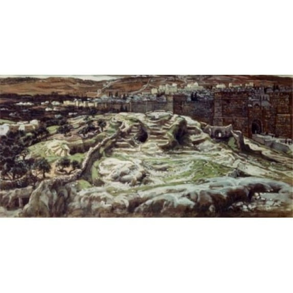Posterazzi SAL99999996 Calvary From the Walls of Herods Palace James Tissot 1836-1902 French Poster Print - 18 x 24 in.