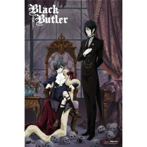 Posterazzi SCO79230 Black Butler Sebastian & Ciel Anime Poster Print - 24 x 36 in.