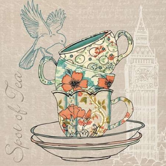 Posterazzi SPOT OF TEA Canvas Art - Piper Ballantyne (24 x 24)