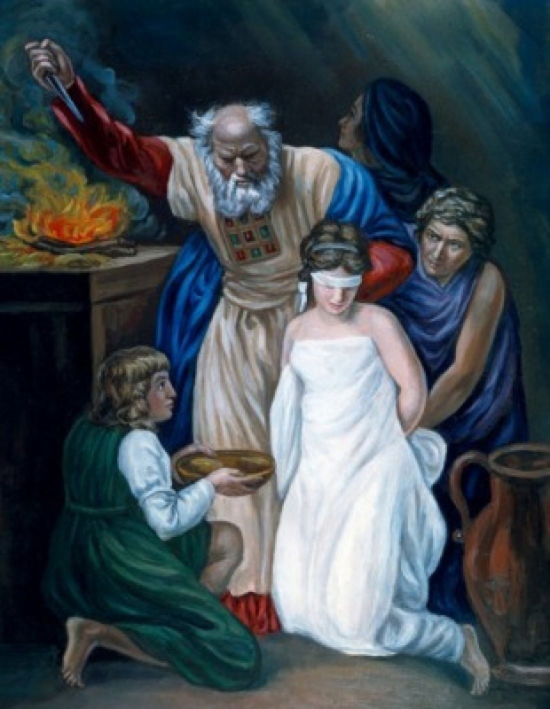 Posterazzi Sacrifice of Jephthahs Daughter by John Opie (1761-1807) Canvas Art - John Opie (24 x 36)