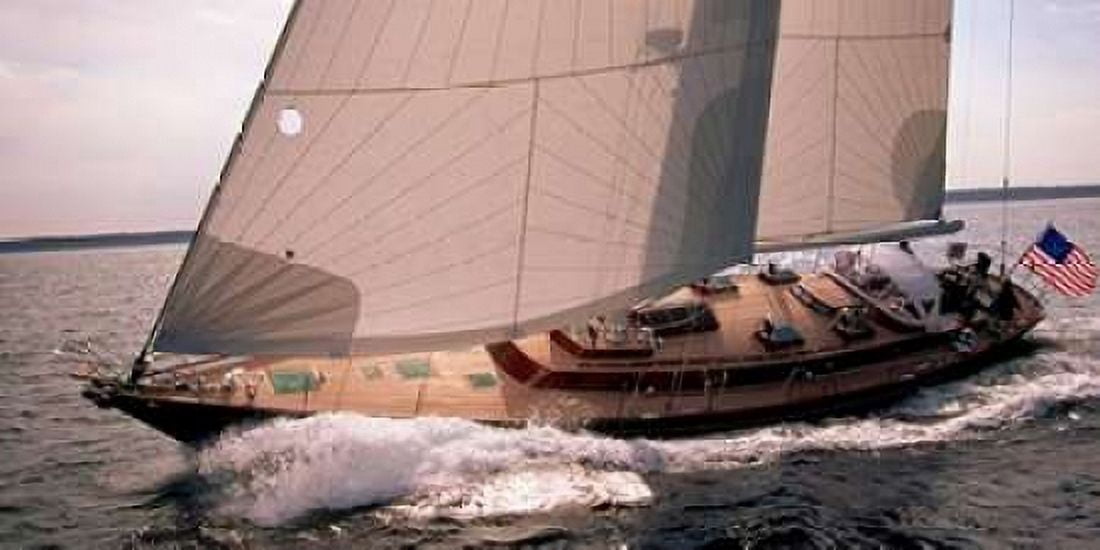Posterazzi Sailboat Leaning to the Side Canvas Art - Neil Rabinowitz (24 x 48)