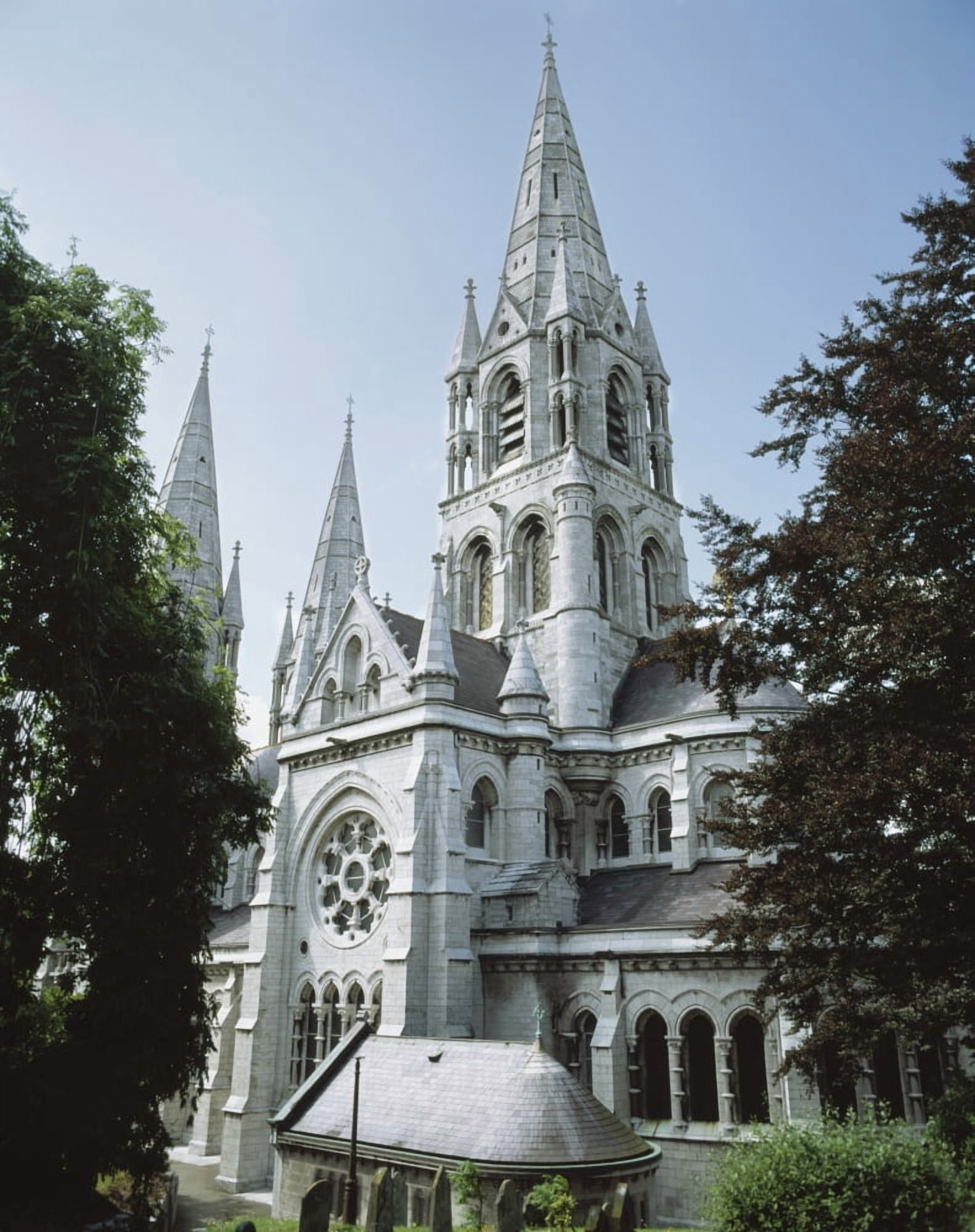 Posterazzi Saint Finbarres Cathedral Cork City Co Cork Ireland Canvas Art - The Irish Image Collection  Design Pics (26 x 34)
