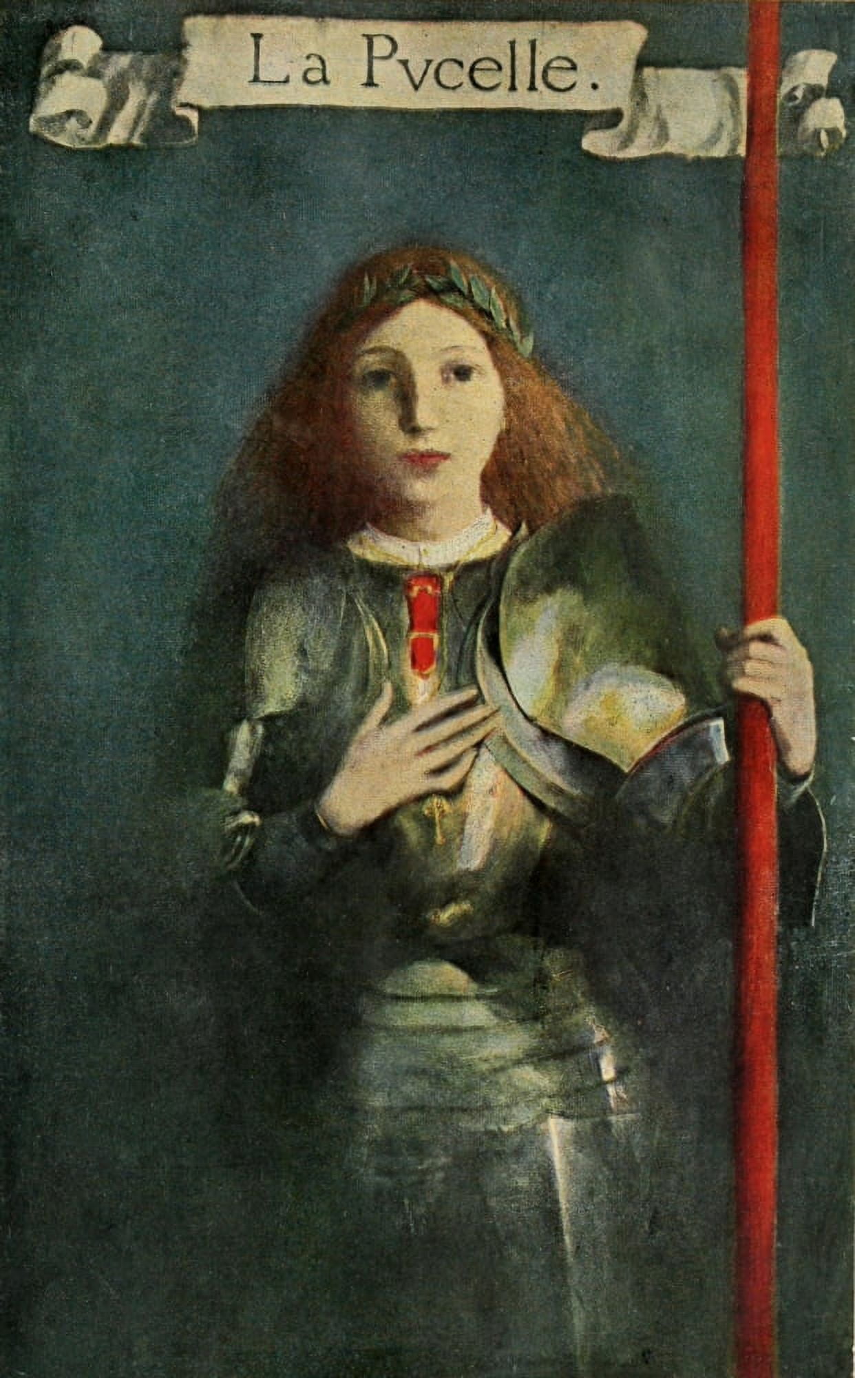 Posterazzi Saint Joan of Arc 1919 A lithe young slender figure Canvas Art - Howard Pyle (24 x 36)