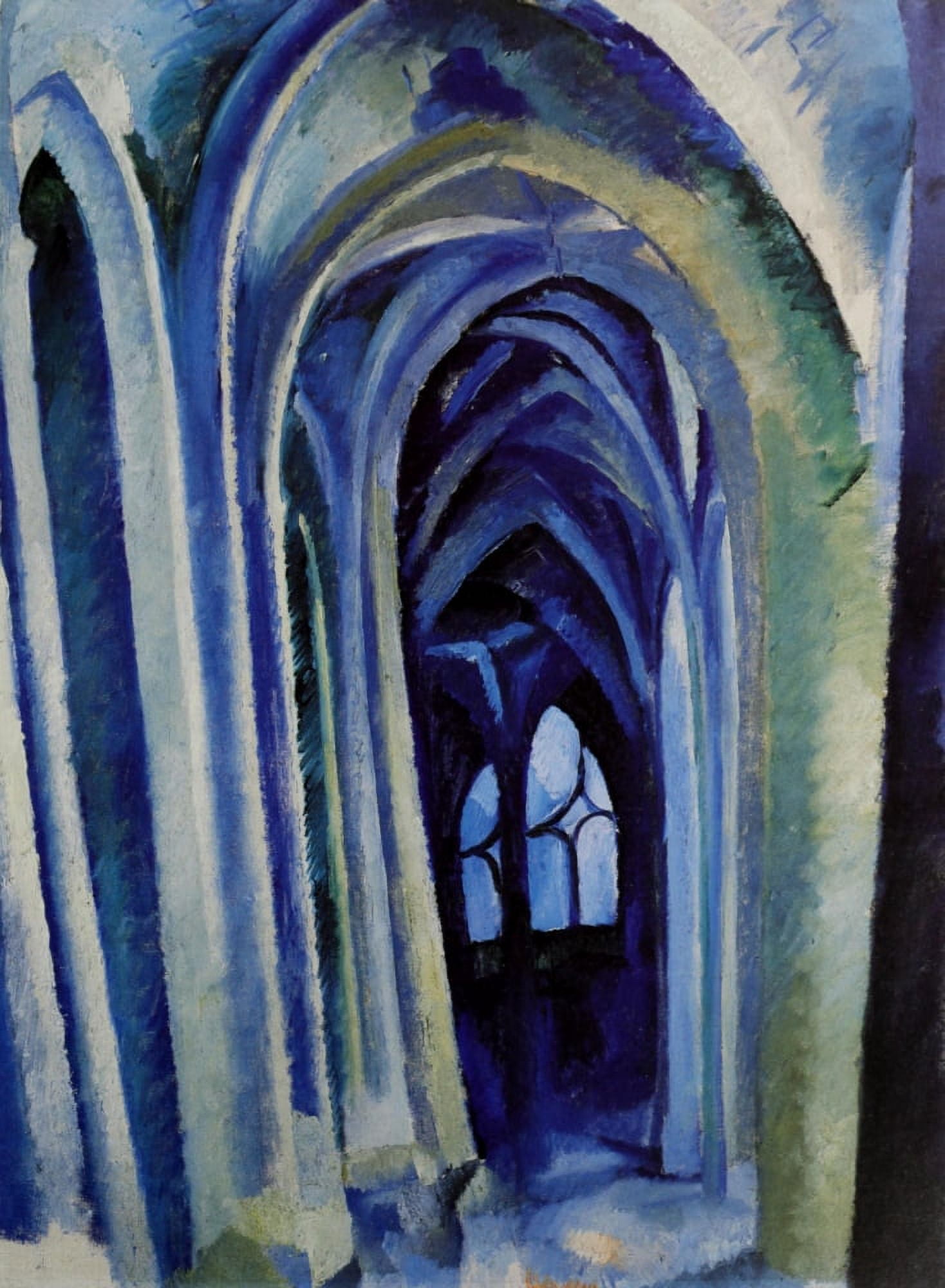Posterazzi Saint-Severin no2 1909 Canvas Art - Robert Delaunay (24 x 36)