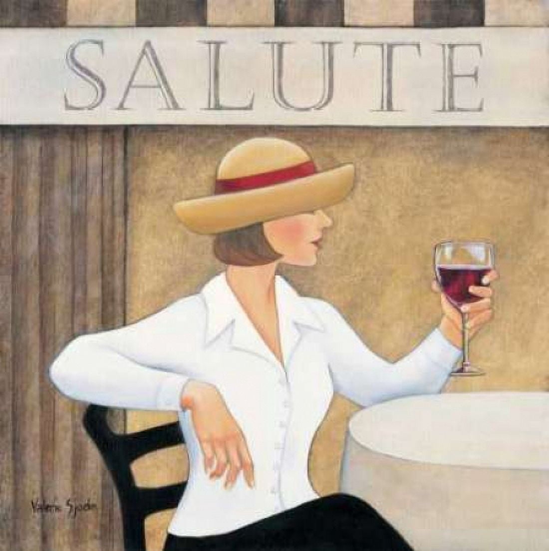Posterazzi Salute I Canvas Art - Valerie Sjodin (24 x 24)