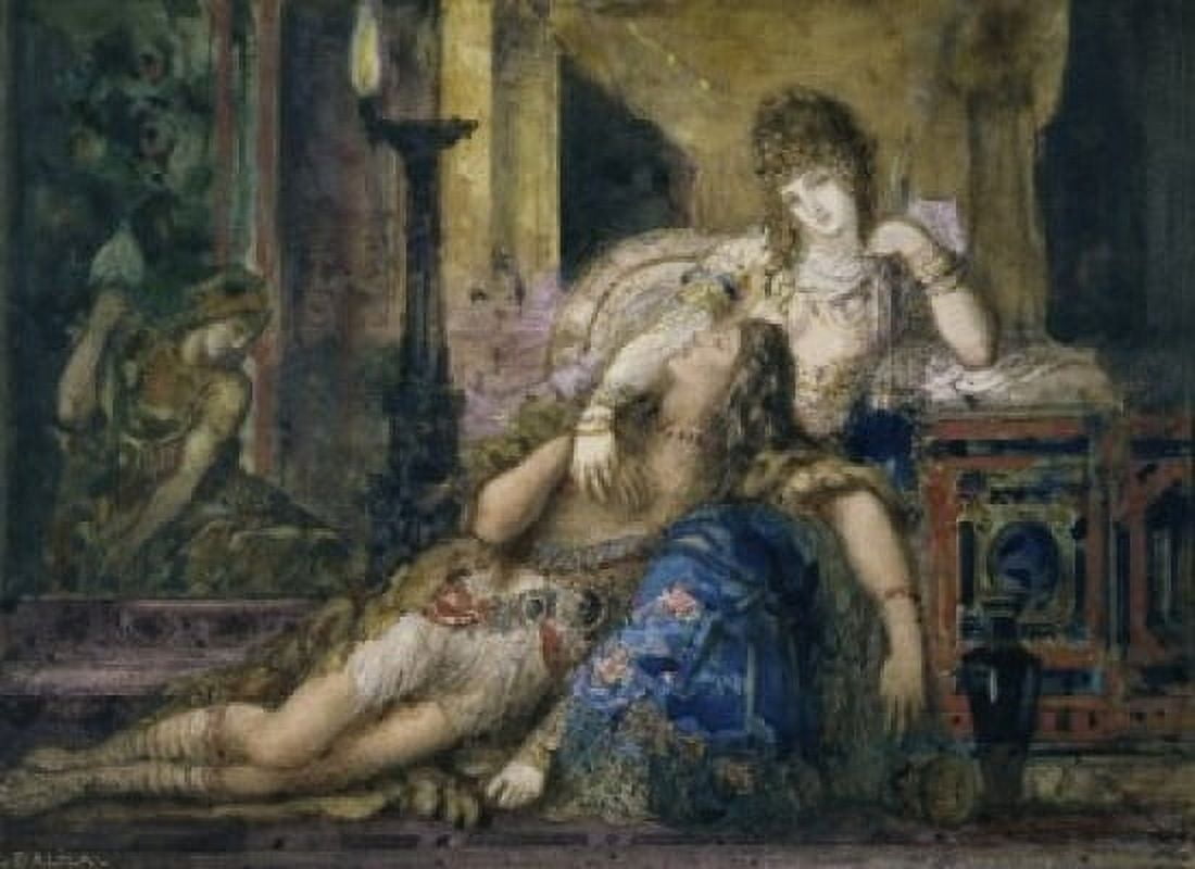 Posterazzi Samson and Delilah Gustave Moreau (1826-1898French) Musee Gustave Moreau Paris Canvas Art - Gustave Moreau (24 x 36)