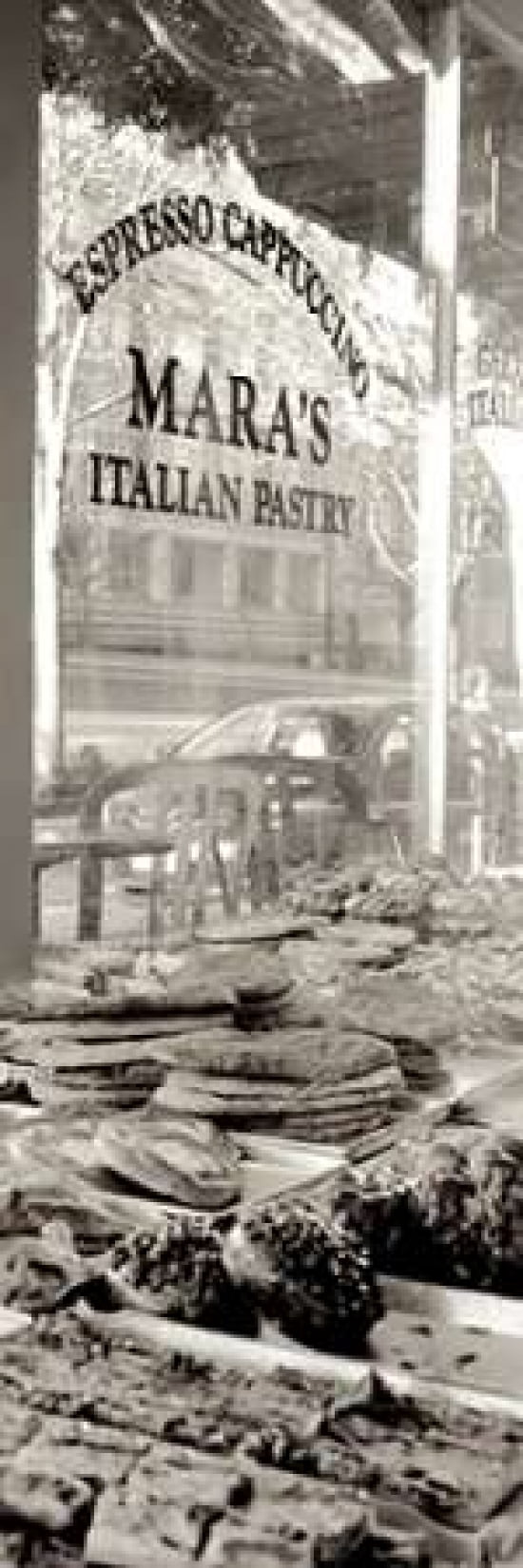 Posterazzi San Francisco Cafe Pano - 2 Canvas Art - Alan Blaustein (12 x 36)