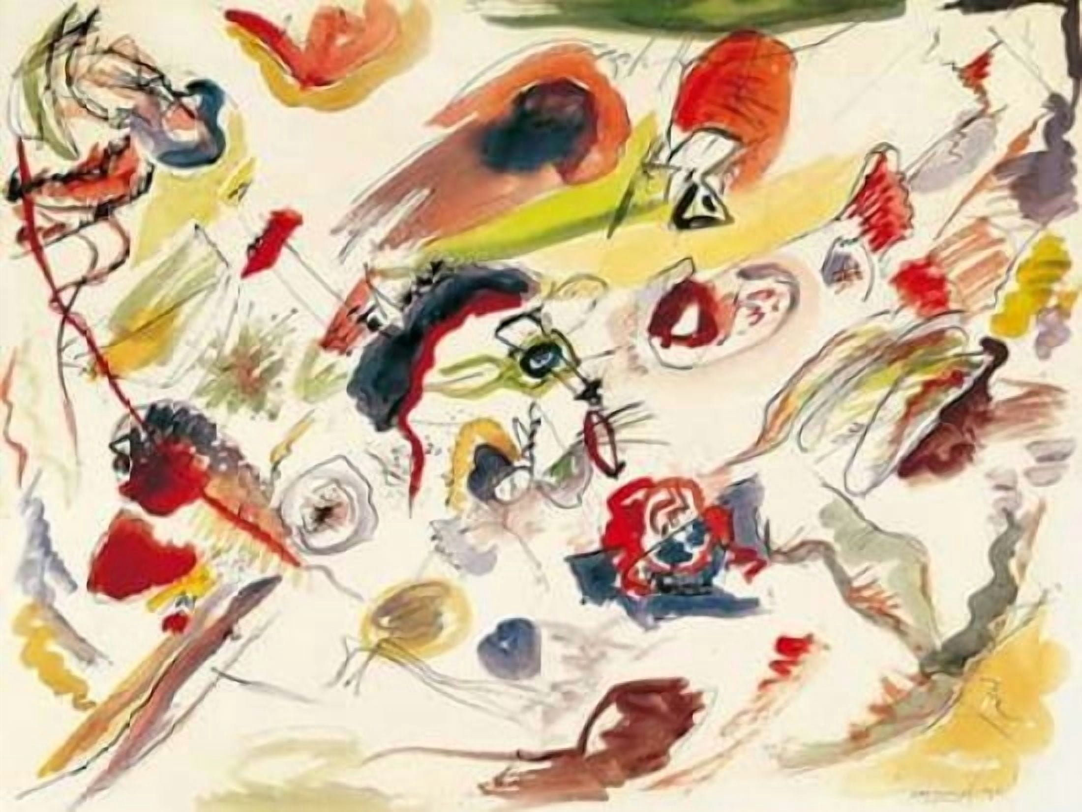Posterazzi Sans titre Canvas Art - Wassily Kandinsky (22 x 28)