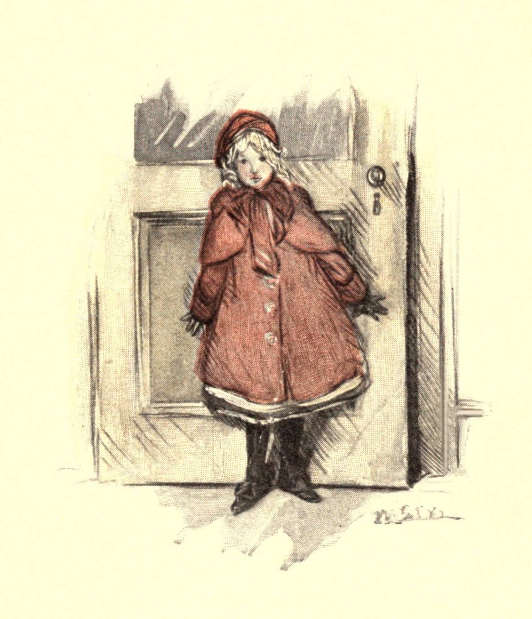 Posterazzi Santa Clauss Partner 1899 Girl Canvas Art - W Glackens (24 x 36)