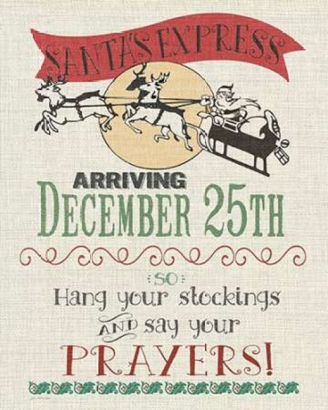 Posterazzi Santa Express Canvas Art - Jo Moulton (24 x 30)
