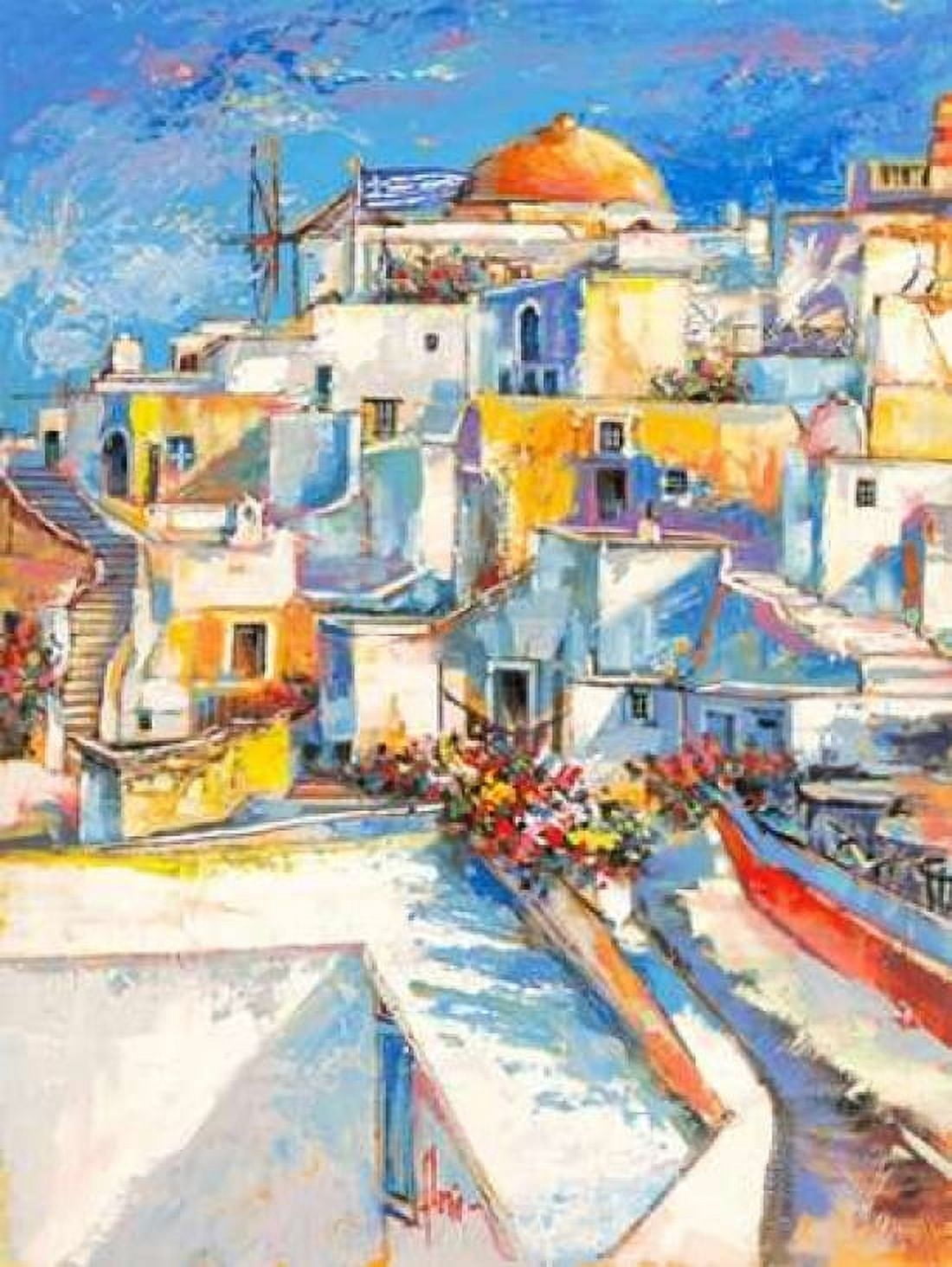 Posterazzi Santorini Canvas Art - Luigi Florio (22 x 28)