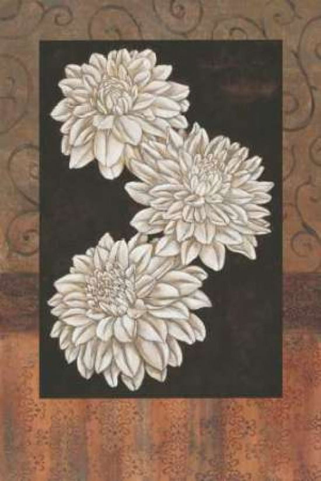 Posterazzi Santorini Dahlias Canvas Art - Paul Brent (24 x 36)