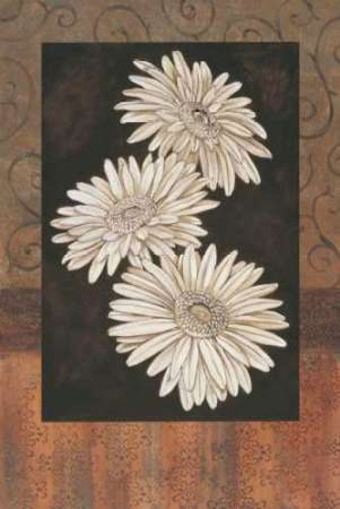 Posterazzi Santorini Daisies Canvas Art - Paul Brent (24 x 36)