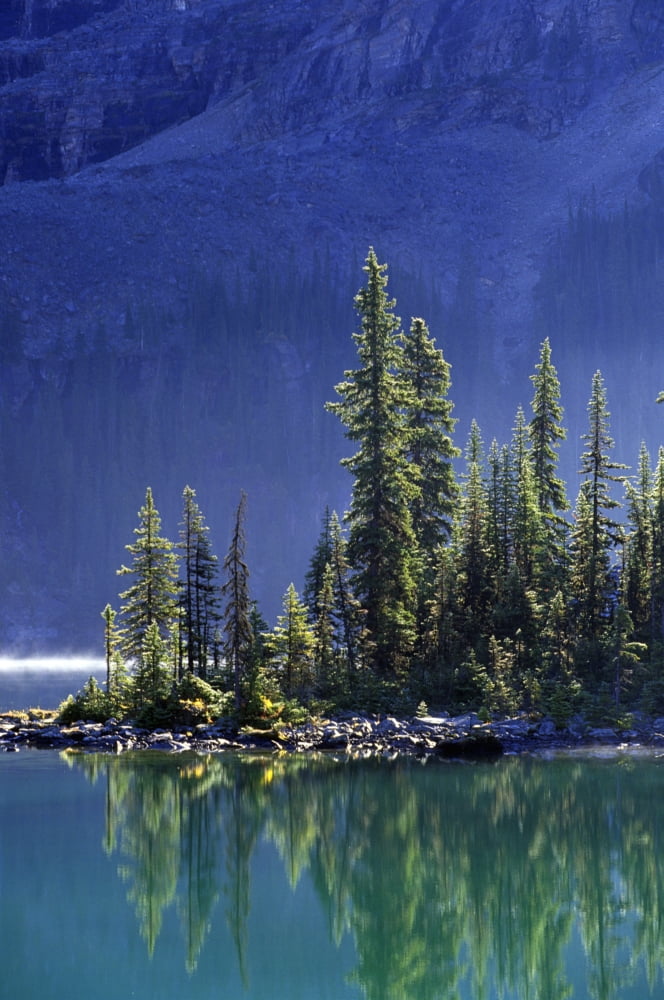 Posterazzi Sargents Point Lake Ohara Yoho National Park British Columbia Canvas Art - John Sylvester  Design Pics (22 x 34)