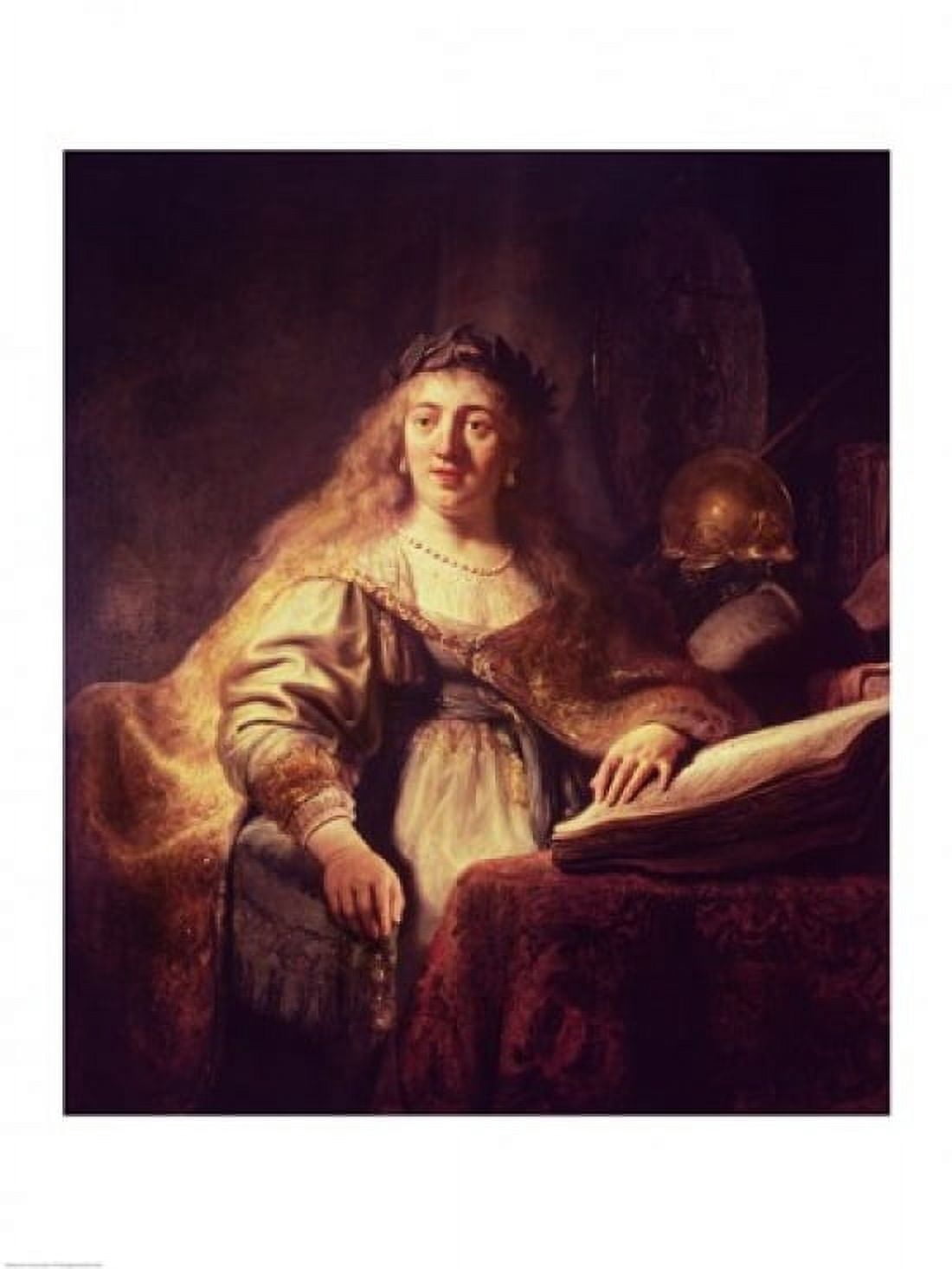 Posterazzi Saskia as Minerva Canvas Art - Rembrandt van Rijn (24 x 36)