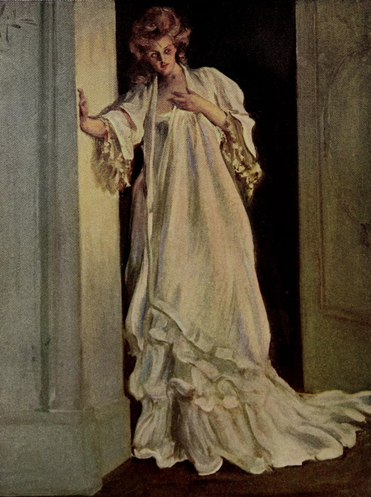 Posterazzi Satan Sanderson 1907 At the door Canvas Art - AB Wenzell (24 x 36)