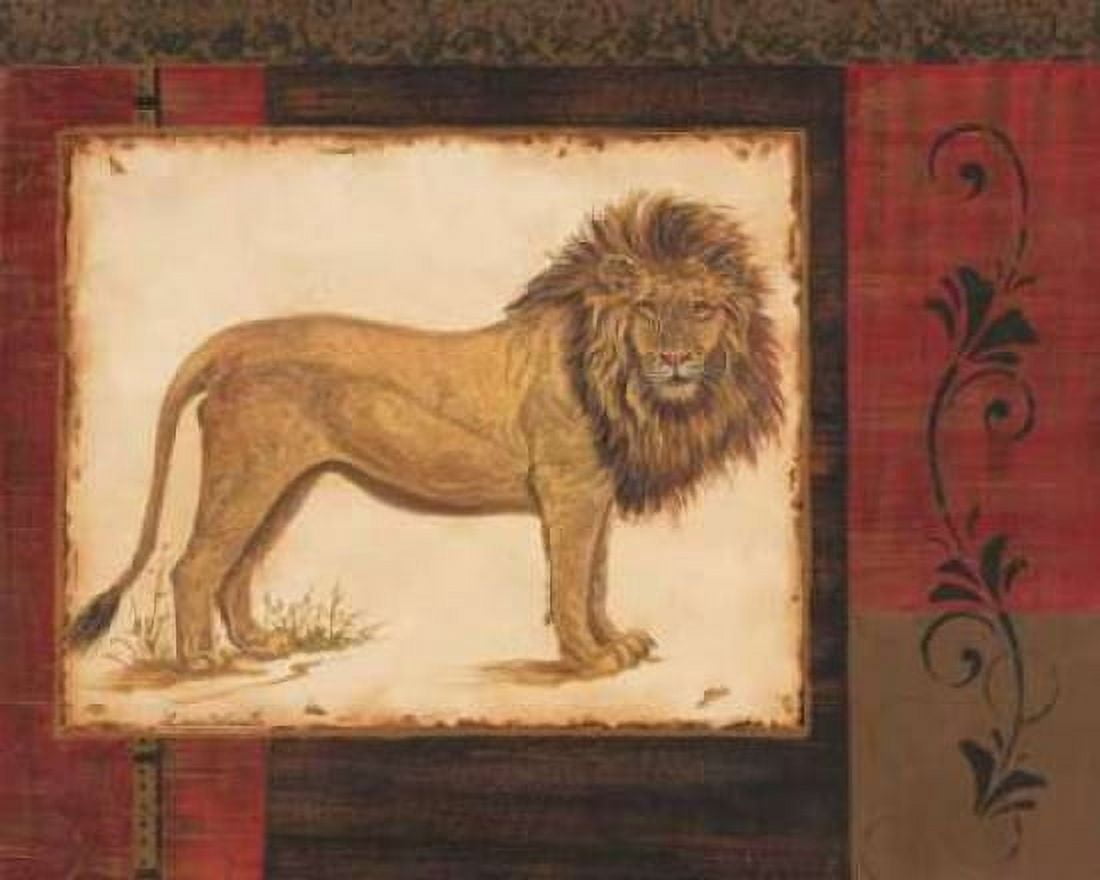 Posterazzi Savanna Lion Canvas Art - Linda Wacaster (20 x 24)