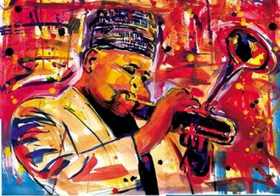 Posterazzi Saxophone Man Canvas Art - Everett Spruill (20 x 28)