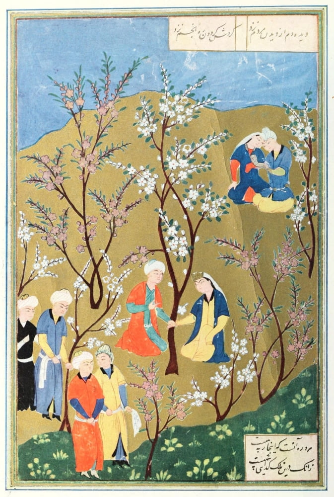 Posterazzi Scene in a Garden The International Studio 1922 Canvas Art - Aqa Mirak (24 x 36)