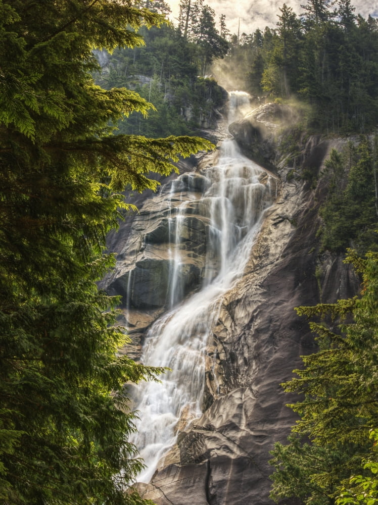 Posterazzi Scenic Of Shannon FallsBritish Columbia Canada Canvas Art - Robert Postma Design Pics (26 x 34)