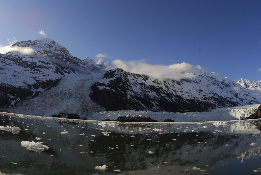 Posterazzi Scenic View Of Cascade And Barry Glaciers In Harriman Fjord Prince William Sound Alaska Canvas Art - Bill Rome Design Pics (34 x 22)