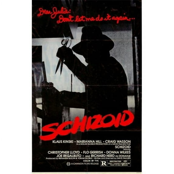 Posterazzi Schizoid Movie Poster - 11 x 17 in.