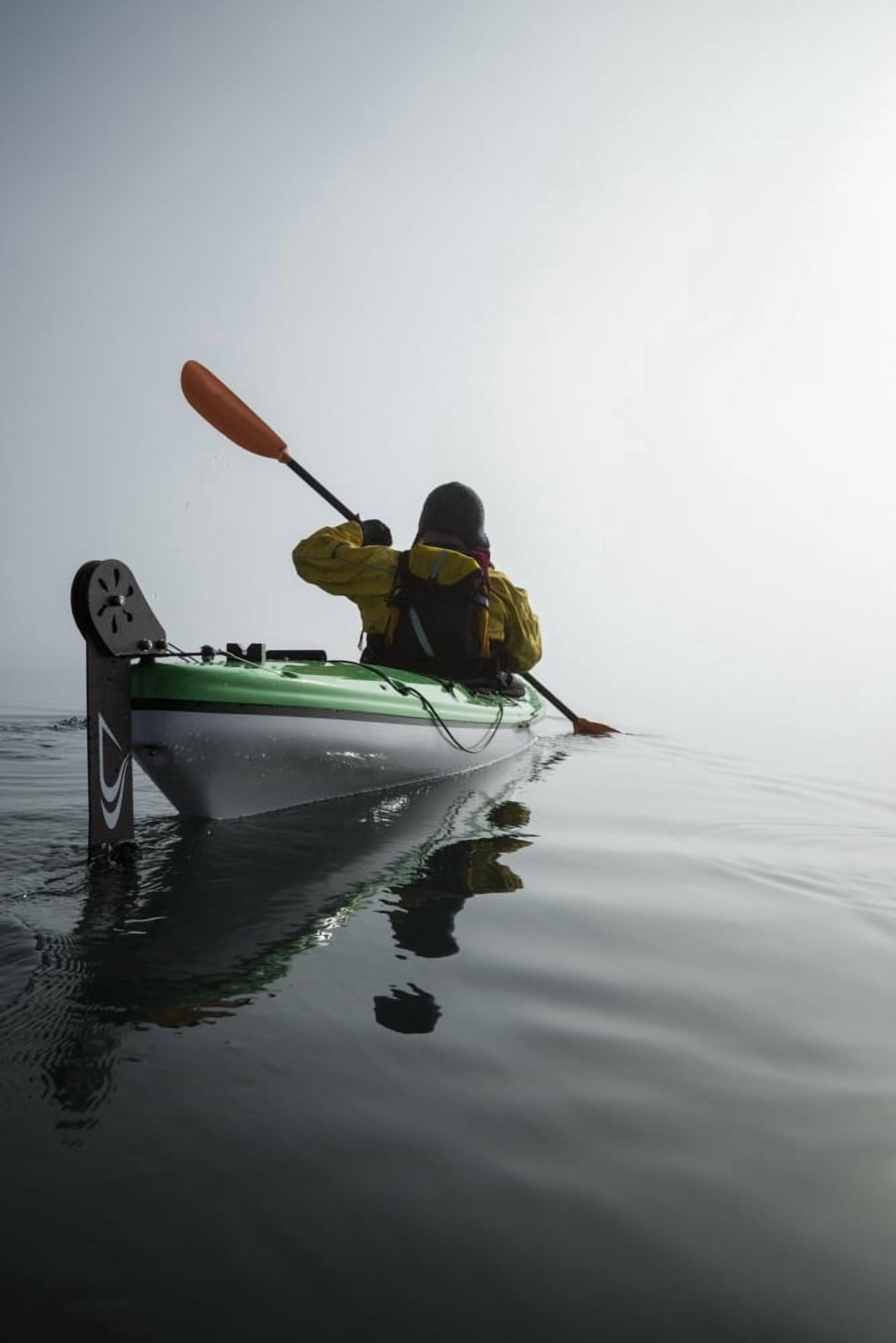 Posterazzi A Sea Kayaker Paddles Into Thick Fog On On A Calm Morning In Southeast Alaskas Stephens Passage Mr Ed Emswiler Id#12172012A Canvas Art - John Hyde Design Pics (24 x 38)