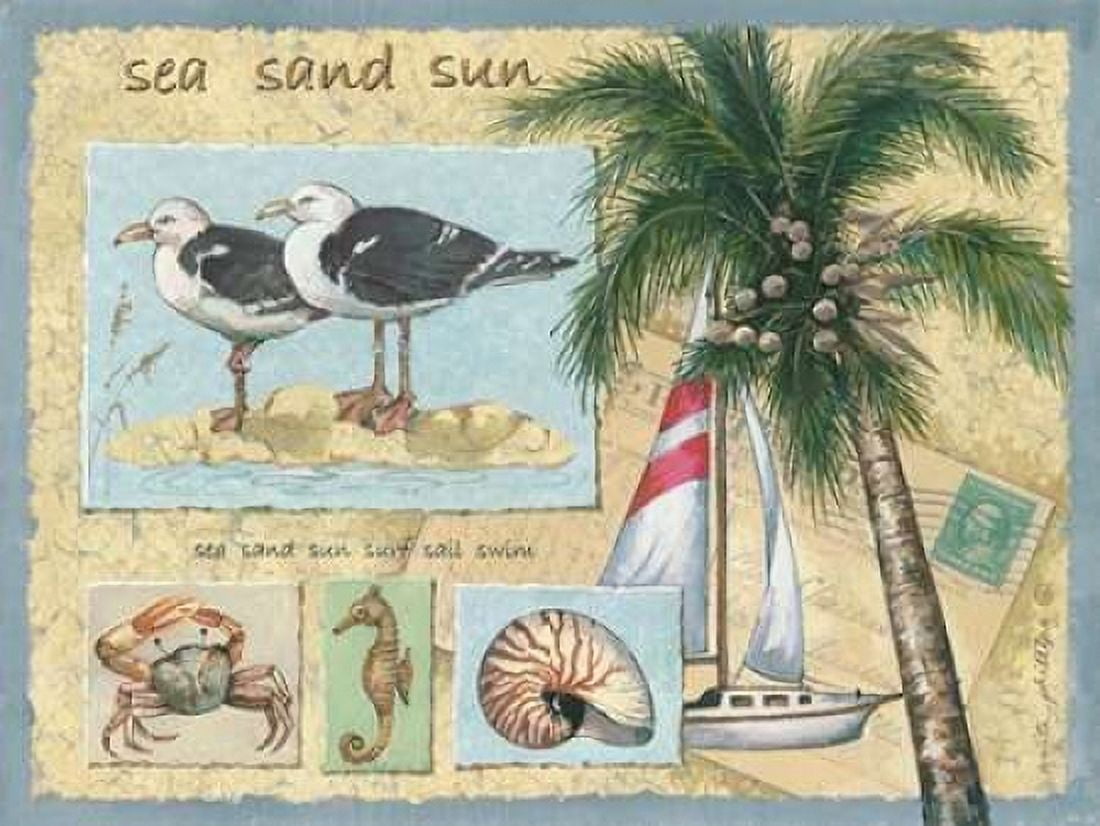 Posterazzi Sea-Sand-Sun Canvas Art - Anita Phillips (18 x 24)