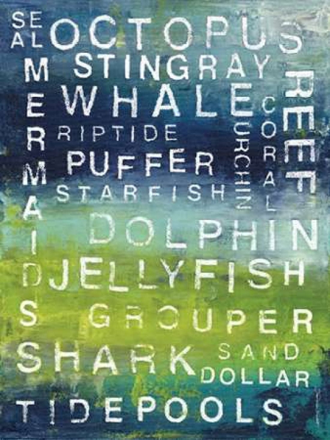 Posterazzi Sea Words Canvas Art - Stephanie Marrott (18 x 24)