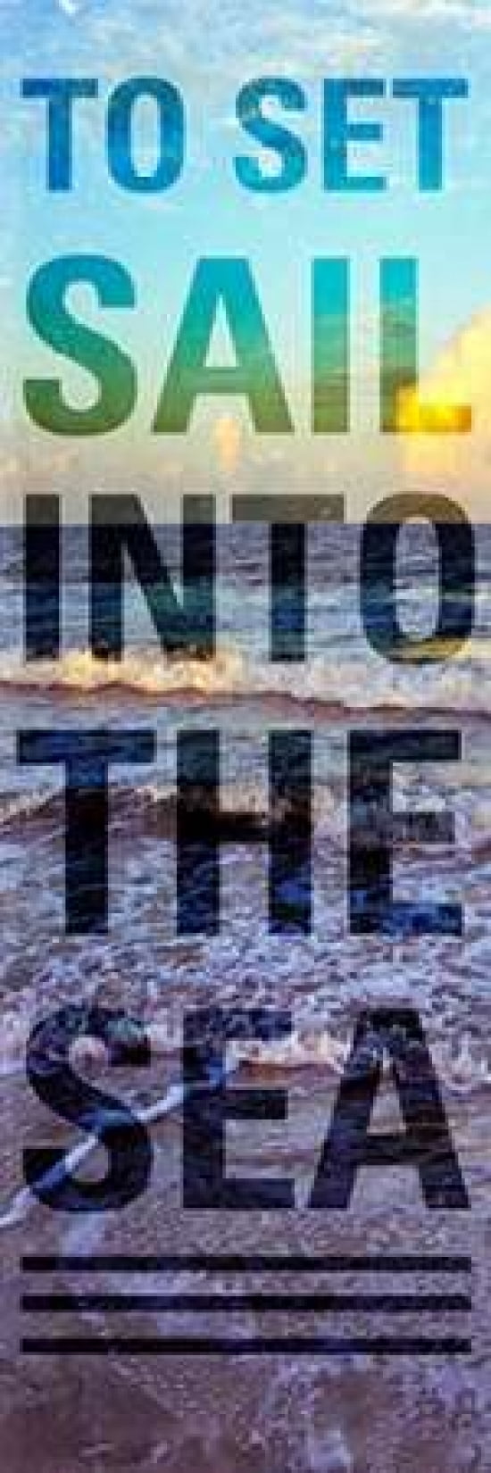Posterazzi Sea and Sky I Canvas Art - Gail Peck (12 x 36)