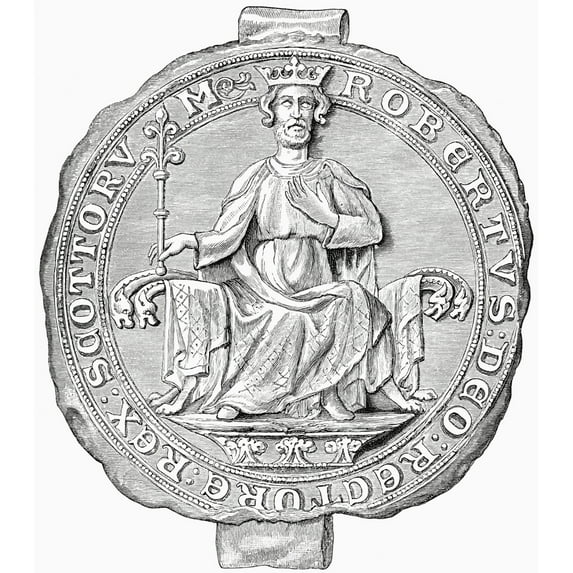 Posterazzi Seal of Robert The Bruce,1274 to 1329 King of The Scots From The Book Short History of The English People by J.R. Green Published London 1893 Poster Print, 26 x 30 - Large
