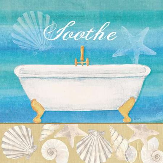Posterazzi Seashells Bath II Canvas Art - Veronique Charron (24 x 24)