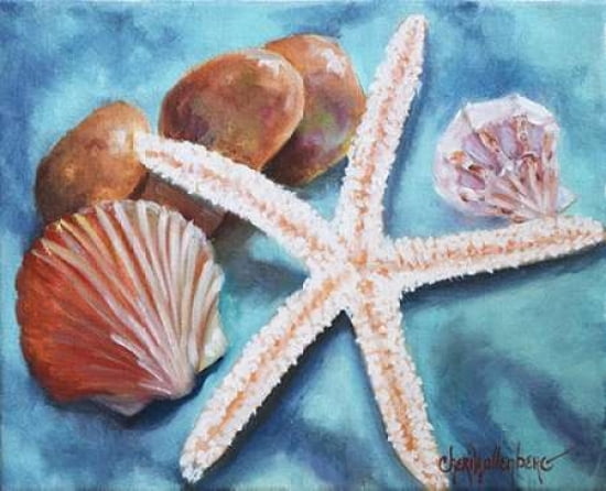 Posterazzi Seashells and Rocks #6 Canvas Art - Cheri Wollenberg (24 x 30)