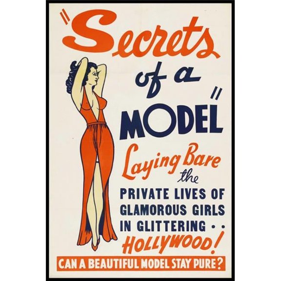 Posterazzi Secrets of a Model Movie Poster - 27 x 40 in.