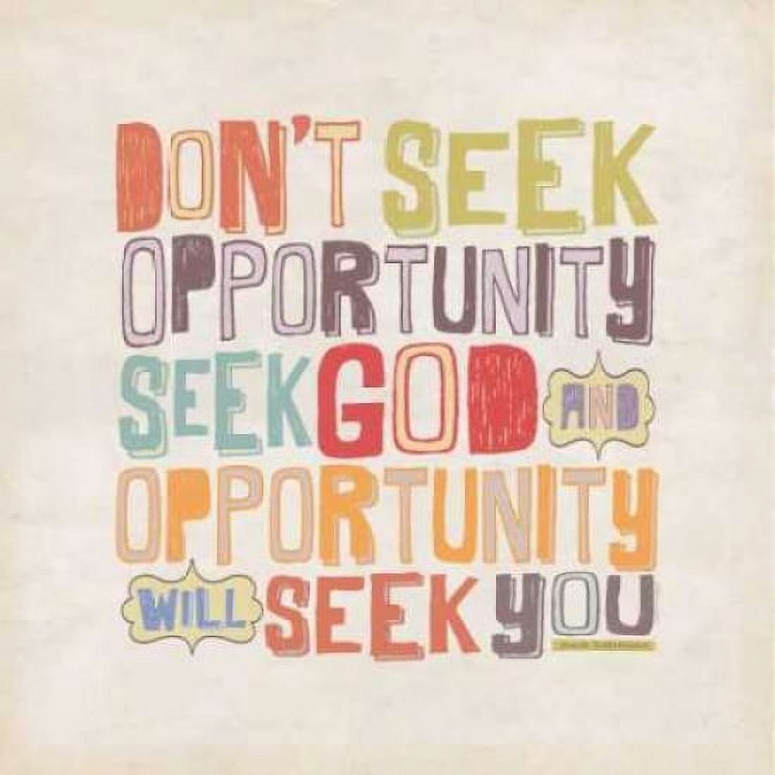 Posterazzi Seek God Canvas Art - Stephanie Marrott (24 x 24)